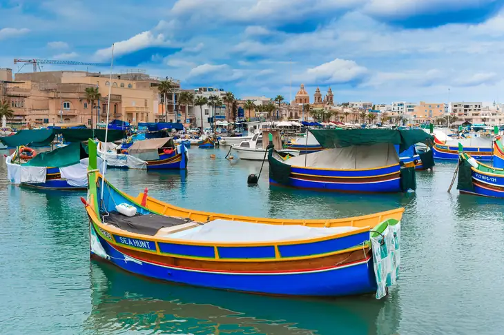 Luzzu at Marsaxlokk