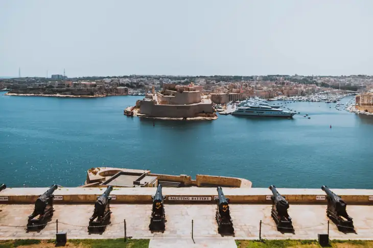 The Grand Harbour from the Upper Barrakka Gardens