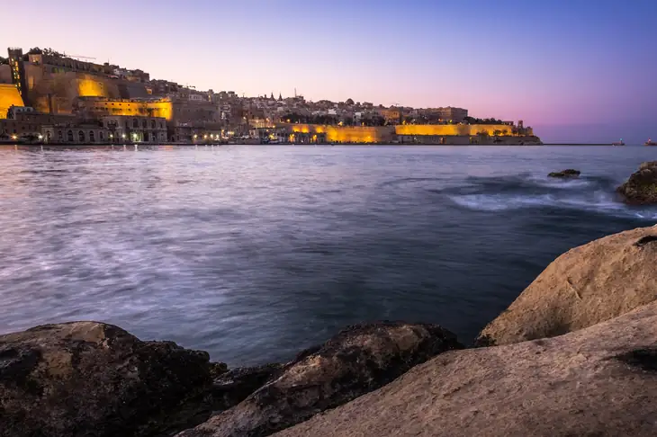 Valletta Sunset from Senglea shore